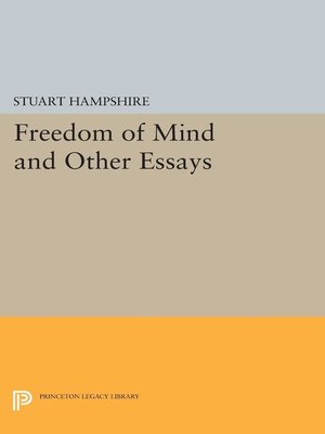 cover image of Freedom of Mind and Other Essays